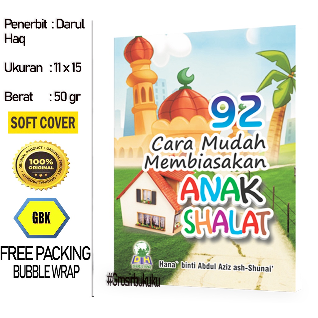 Buku Saku 92 Cara Membiasakan Anak Shalat - Darul Haq