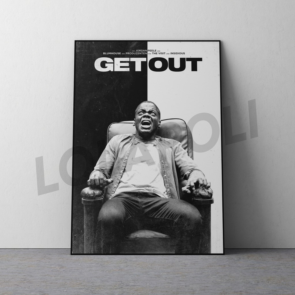 Hiasan Dinding Poster Kayu - Film Get Out