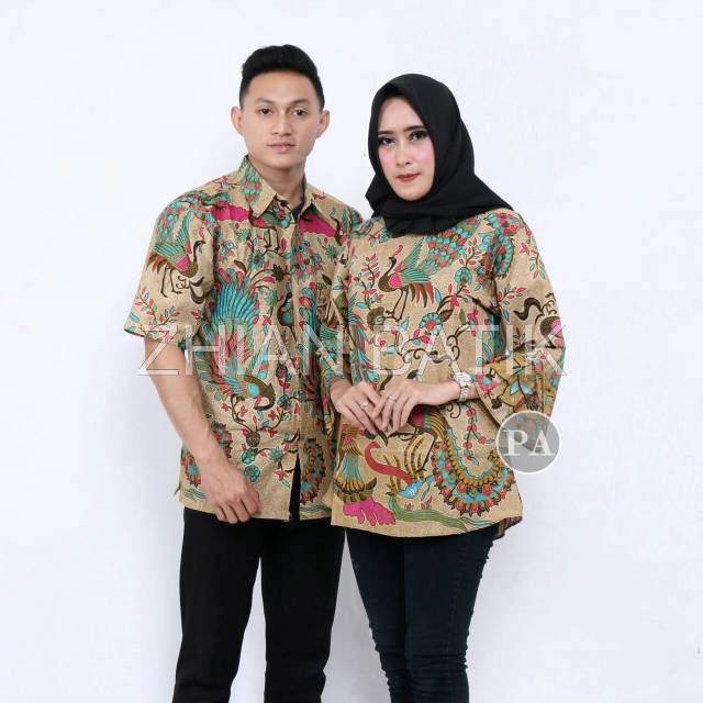 batik sarimbitan Maura Couple - Sania Ruffle Batik Couple / sarimbit batik pekalongan / blus batik