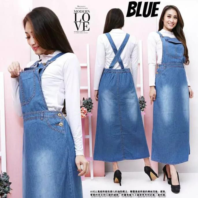 Ripped Jeans Rok Jeans Wanita Outwear Terbaru Baju Terusan Wanita