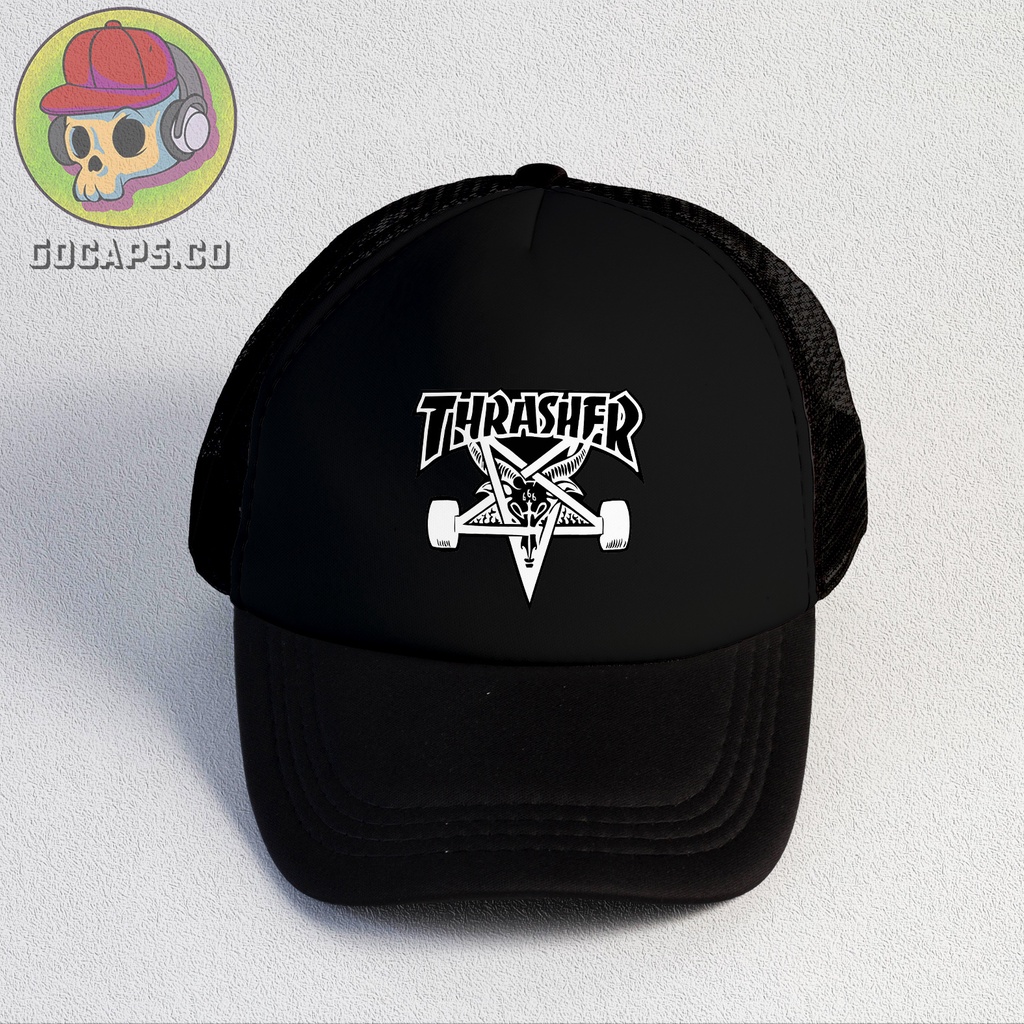 Trasher | Trucker Hat | Topi Pria | Trucker | Baseball | Brand | Topi Jaring | Gocaps