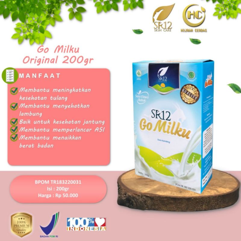 

GOMILKU SR12 / SUSU KAMBING ETAWA / SUSU PENGGEMUK / ASI BOOSTER