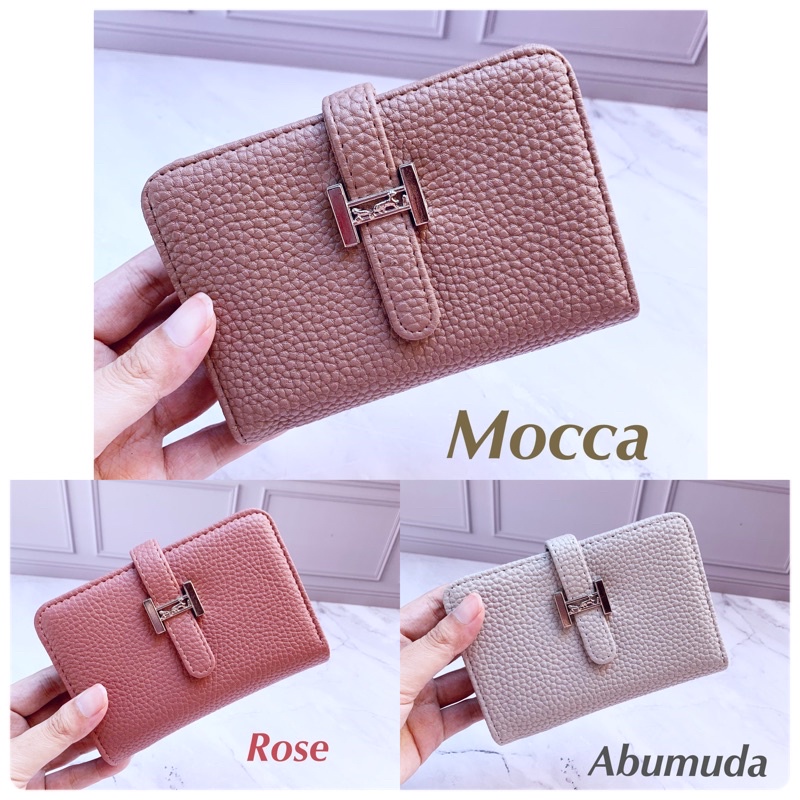 Dompet LIPAT 3 MINI 13cm kartu batam import murah free box