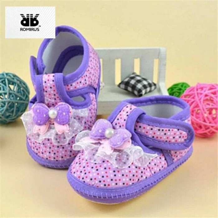 Wow Prewalker Sepatu Bayi Polkadot Ungu Sale