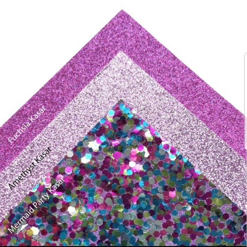 

Kertas Glitter Kasar Paper 300 gsm A4 - Ungu - Fuschia