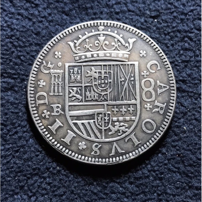 Koin Kuno Carolus II Hispan 1683 Rare