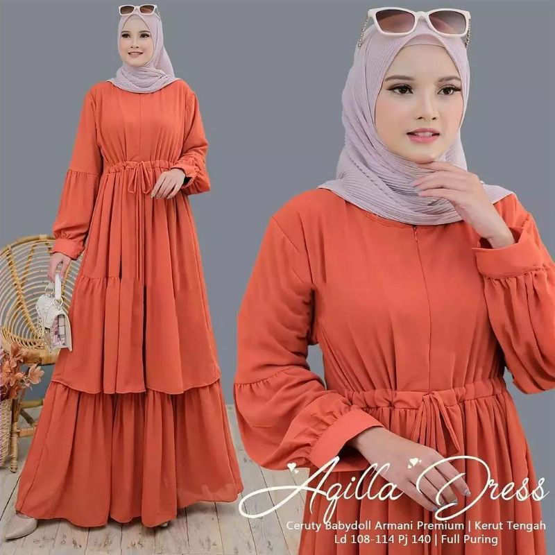 Baju Gamis Remaja Terbaru 2021 Gamis Wanita Sar i Syari Remaja Kekinian Quenee Premium Dress Muslim