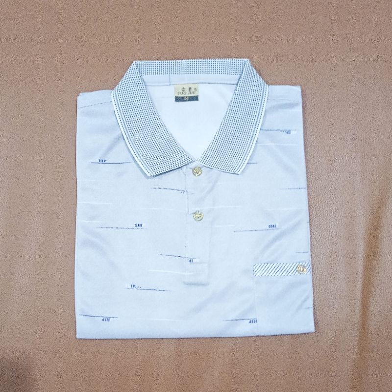 Kaos krah import dari cina saku kiri lengan pendek