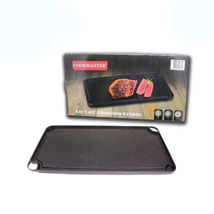 GRILL PAN BBQ COOKMASTER CMG907 - ALUMINIUM GRIDDLE PAN ANTI LENGKET