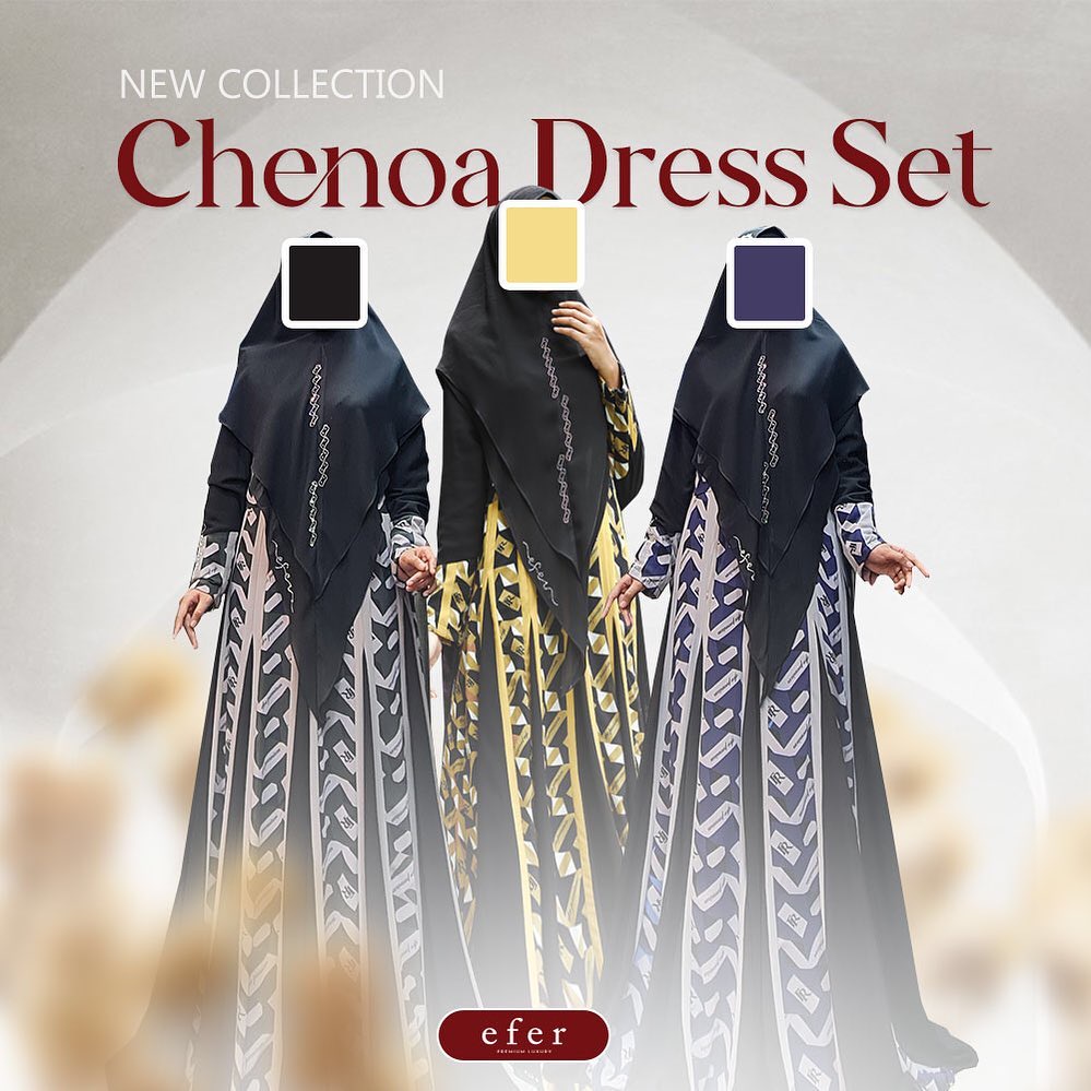 Chenoa Gamis Syari Set by Efer