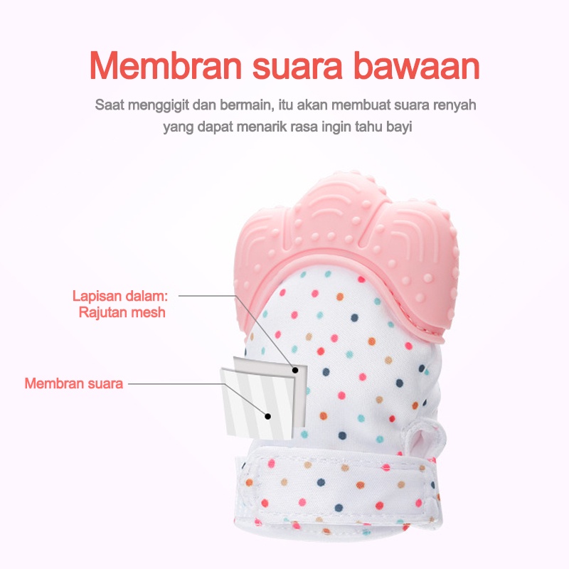 Teether bayi/NEW PRODUCT Sarung Tangan Teether Bayi/Mitten Baby Glove Teether/Sarung tangan baby teether L158