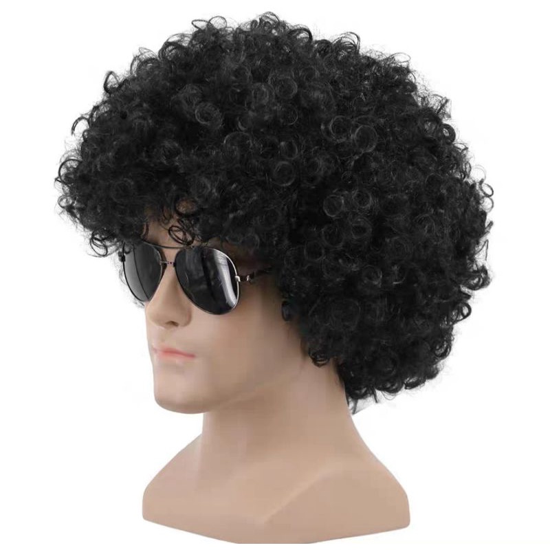 Wig Badut|Wig Hitam|Rambut Palsu Hitam