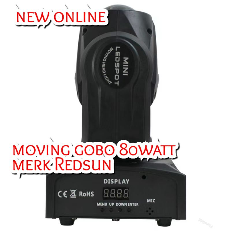 MOVING GOBO 80WATT MERK REDSUN