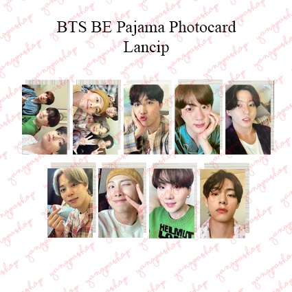 [READY / SET] BE PAJAMA BTSN PHOTOCARD UNOFFICIAL FANMADE YANGPASHOP JUNGKOOK V TAEHYUNG JIMIN