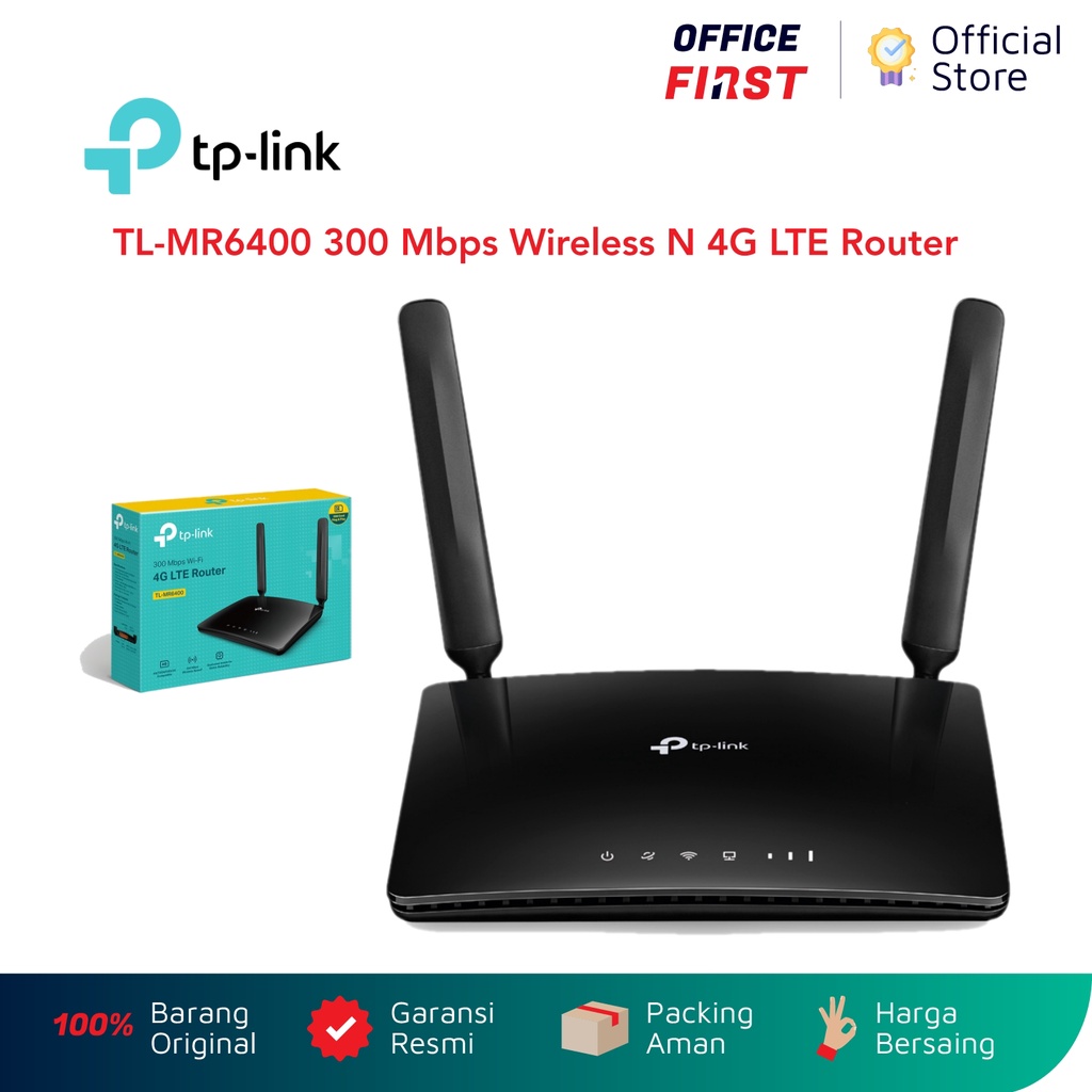 TP Link TL-MR6400 300 Mbps Wireless N 4G LTE Router TP-Link TL MR6400