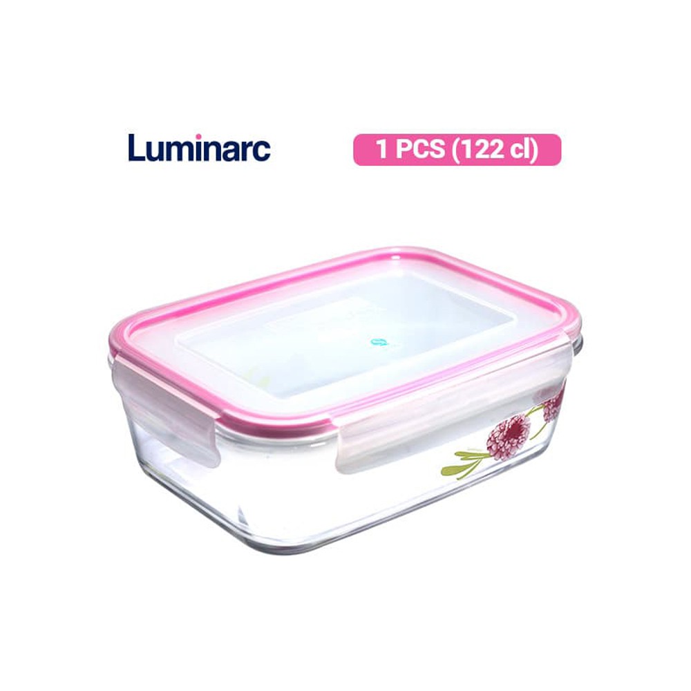 Luminarc Penyimpan Makanan PureBox Dahlia Rect 122 Cl/Pcs