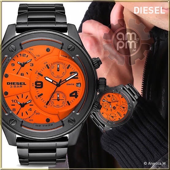 JAM TANGAN DIESEL BOLTDOWN CHRONOGRAPH QUARTZ DZ7432 ORIGINAL