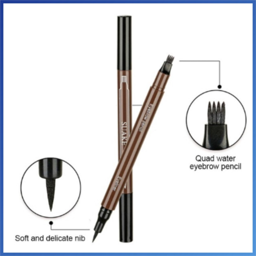 Smilelove Pensil Alis Anti Air dan Tahan Lama Tip Waterproof Eyebrow Anti Luntur SUA01