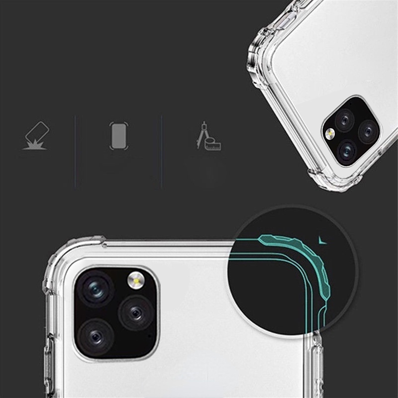 Soft Case Bahan Silikon Tpu Transparan  For Iphone Xr 6s 7 8 Plus Xs Max X Se