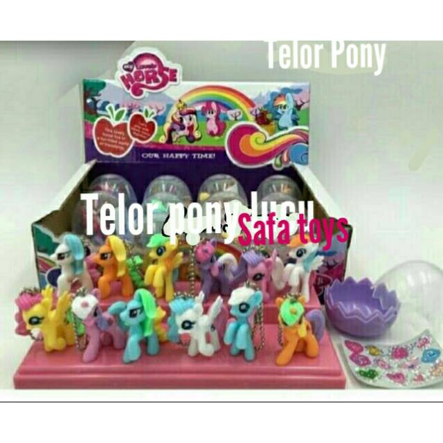 Mainan anak Telor Pony isi 12 pcs/Box