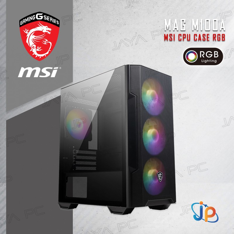 MSI Gaming CPU Case MAG Forge M100A RGB - Acrylic Glass Casing