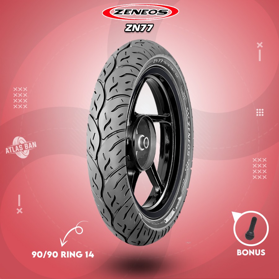 Ban Belakang Tubles Motor Matic HONDA BEAT, VARIO ZENEOS ZN77 90/90 Ring 14 Tubles