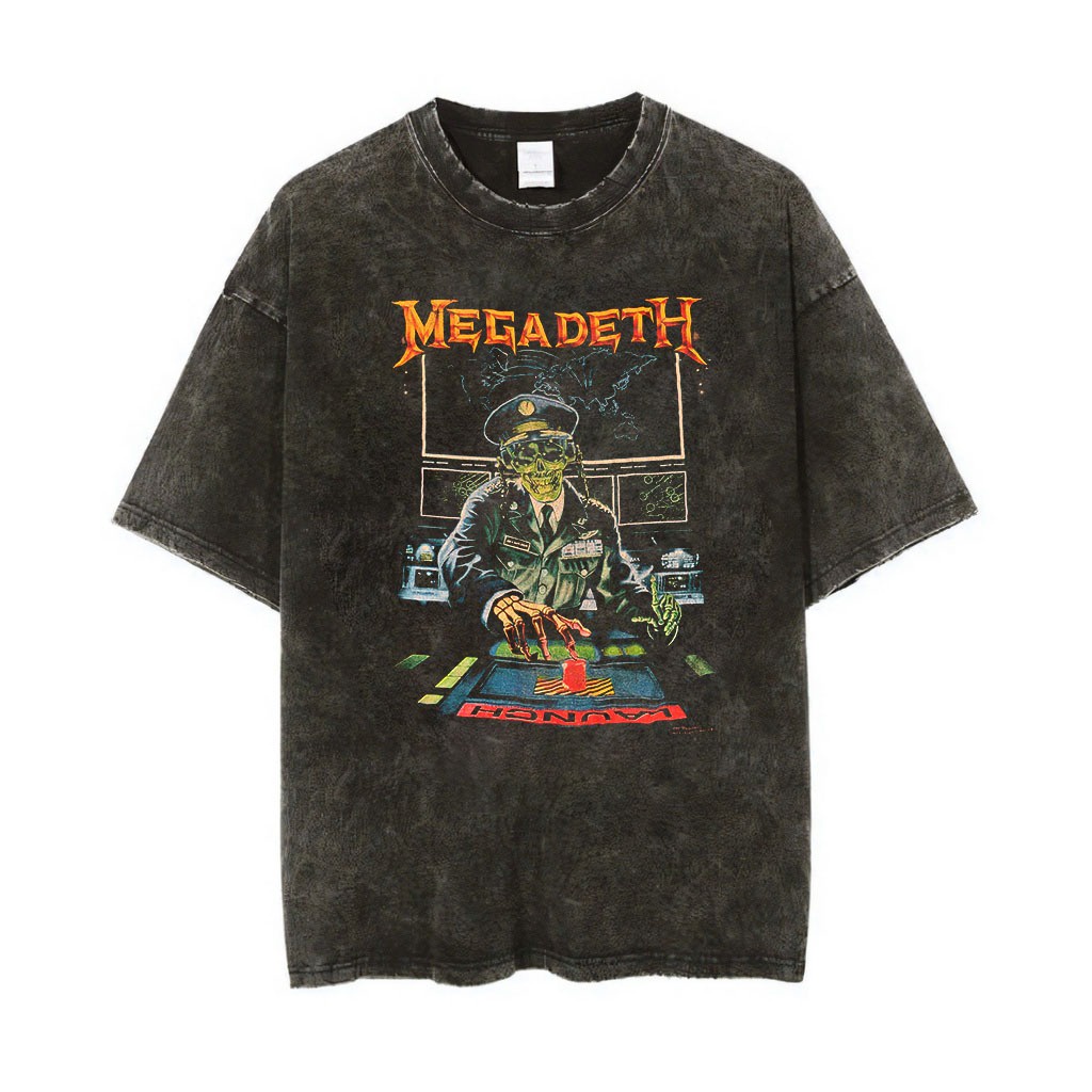 Megadeth - Metal Vintage Style Wash Shirt