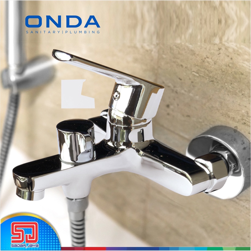 ONDA BATH-TUL Kran Bathub Mixer Keran Double Tap Panas Dingin 1/2&quot;