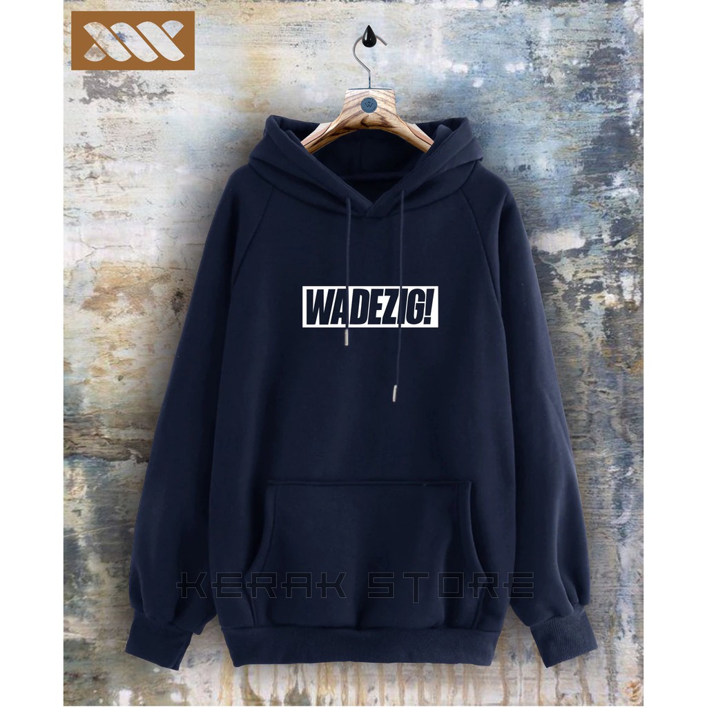 WADEZIG Jaket Sweater Distro - Sweater Hoodie Pria Dan Wanita Flece Tebal