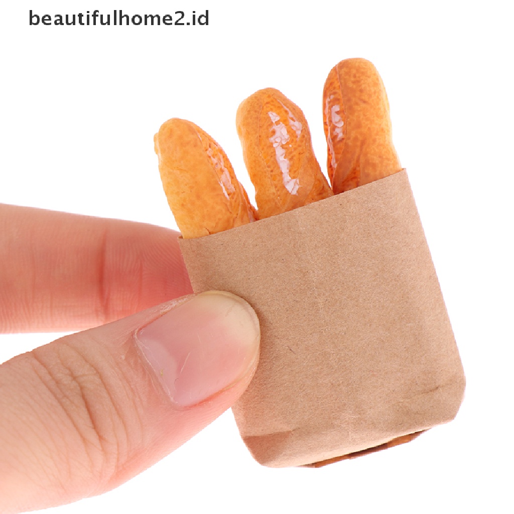 (Beautifulhome2.Id) Miniatur Roti Skala 1: 12 Untuk Rumah Boneka