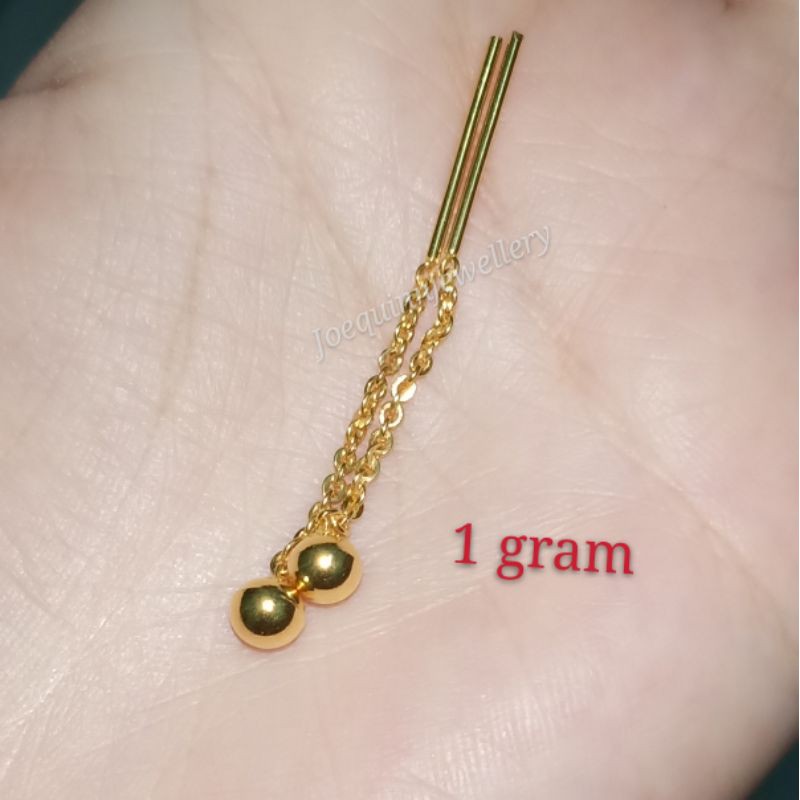 anting bulet gantung 1 gram