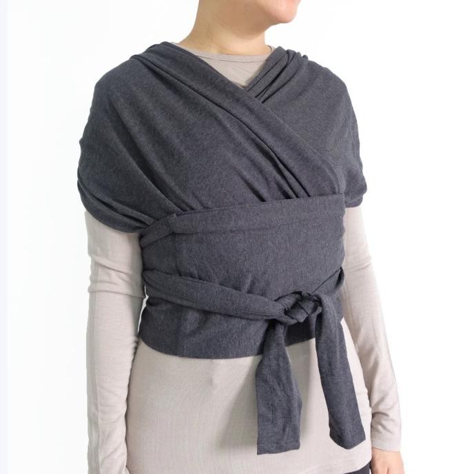 Donn Farley Maison Elmesa Quick Wrap Gendongan Bayi Dark Grey S Shopee Indonesia