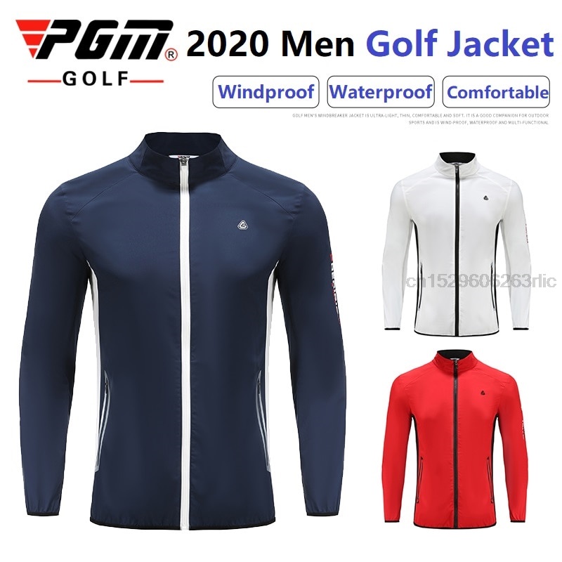 PREORDER Pria Golf Jaket Tahan Air Golf Jaket Pria Tipis Outdoor Olahraga Rekreasi Tenis Meja