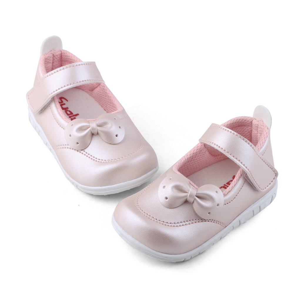 SEPATU ANAK PEREMPUAN BAHAN SINTETIS PITA PINK C06