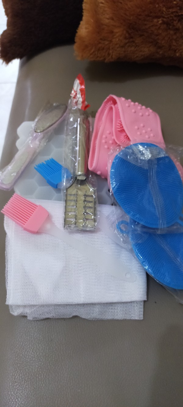 Spon Silikon Alat Pencuci Piring Wajan Teflon Panci Masak Spons Cuci Anti Kuman Kebersihan Bersih