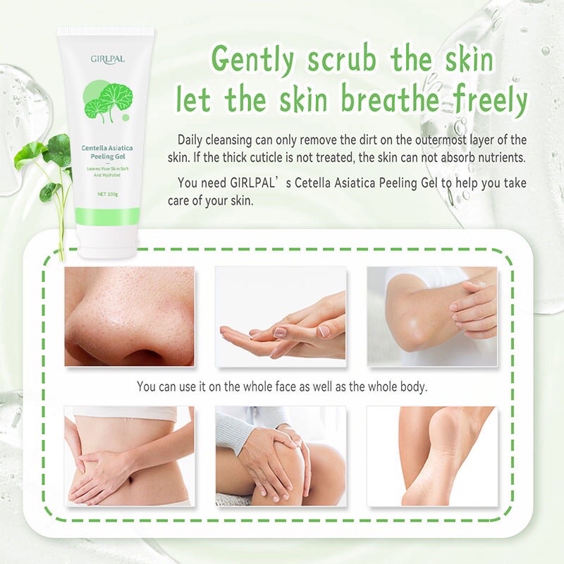 Girlpal Centella Asiatica Peeling Gel - Face &amp; Body Exfoliating