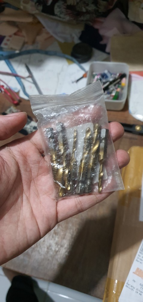 Mata Bor Tap Baut 6 Pcs Mata Bor Pembuat Ulir Drat Mata Bor Drat Tap Drat Baut Rusak