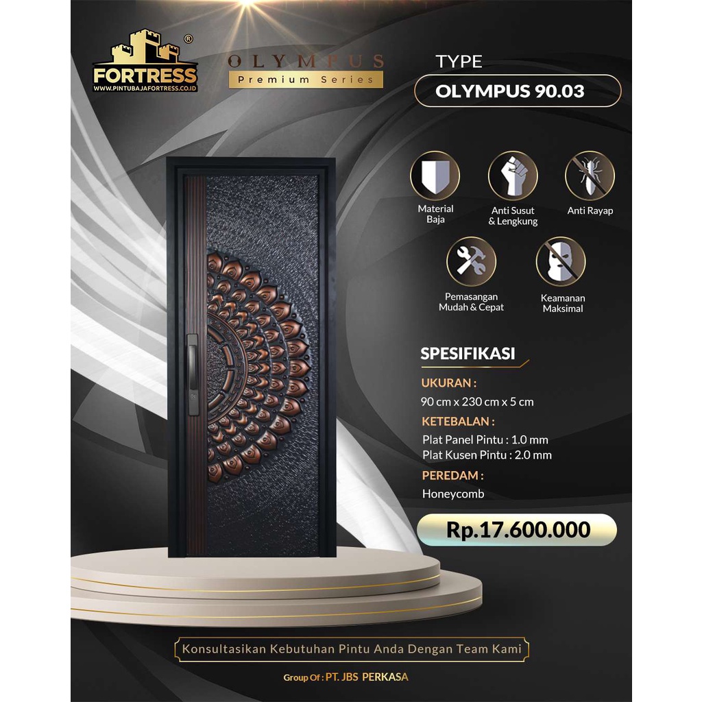 Pintu Baja FORTRESS Tipe Olympus 90.03