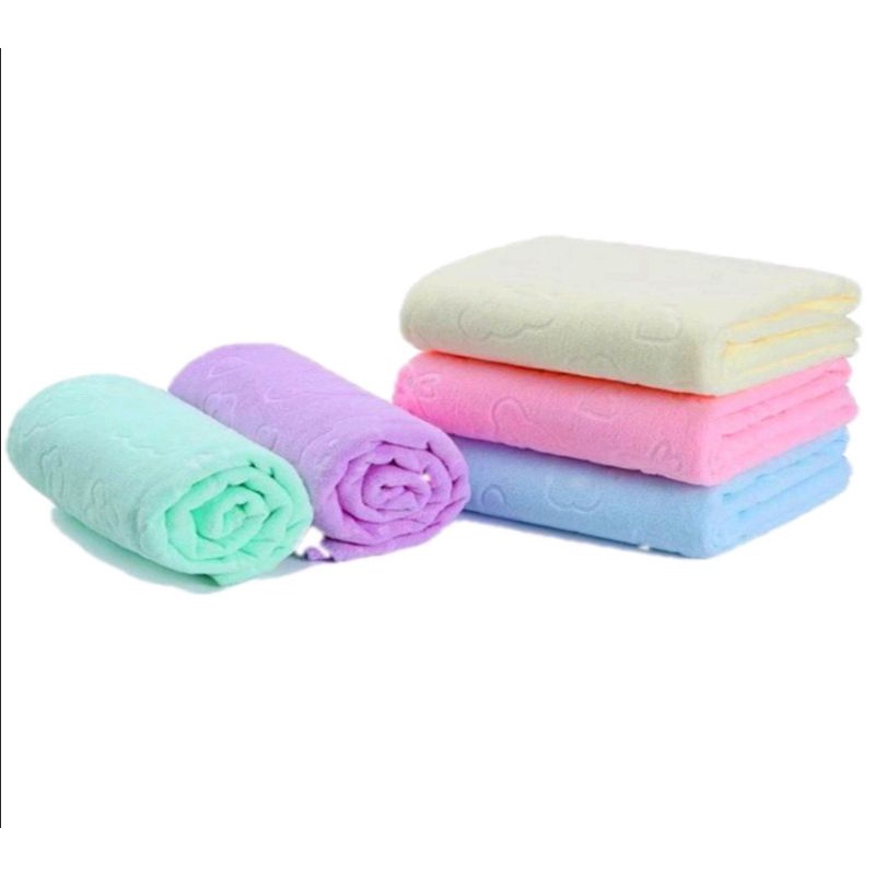 Handuk mandi jumbo microfiber bayi dewasa 70 X 140