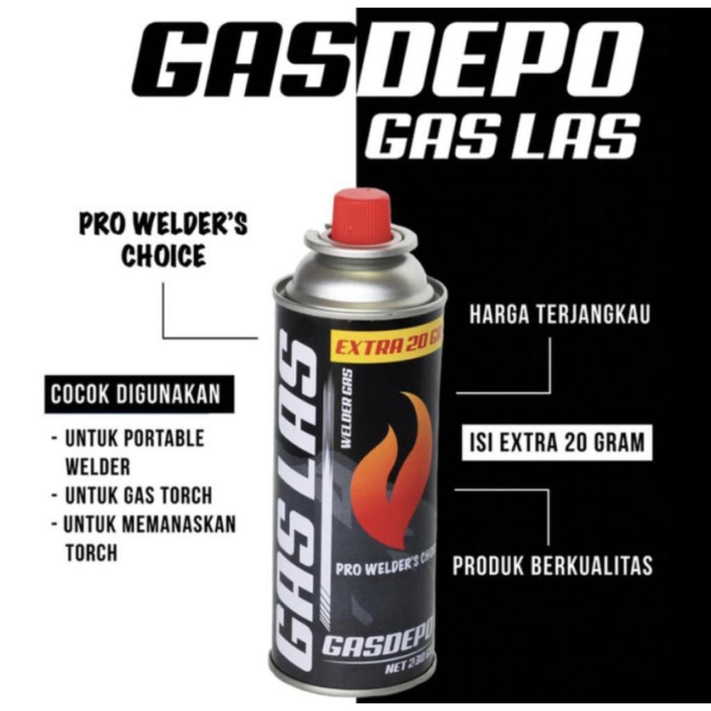 Paket gas kaleng &amp; Torch Gas Flame Gun