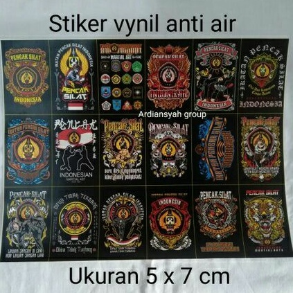 

(ISI 18 PCS) STIKER IPSI SILAT INDONESIA VINYL