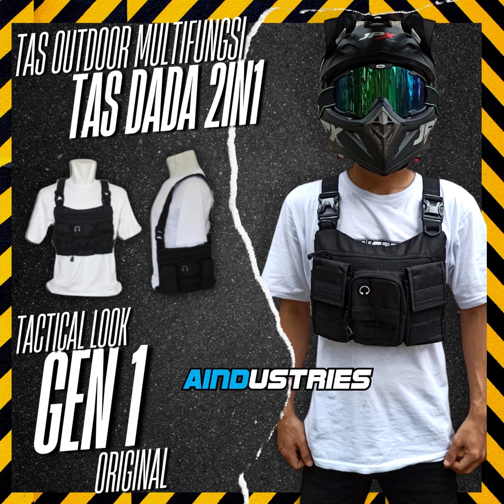 [ORIGINAL] Tas rompi dada polisi 2 in 1 Original A Industri