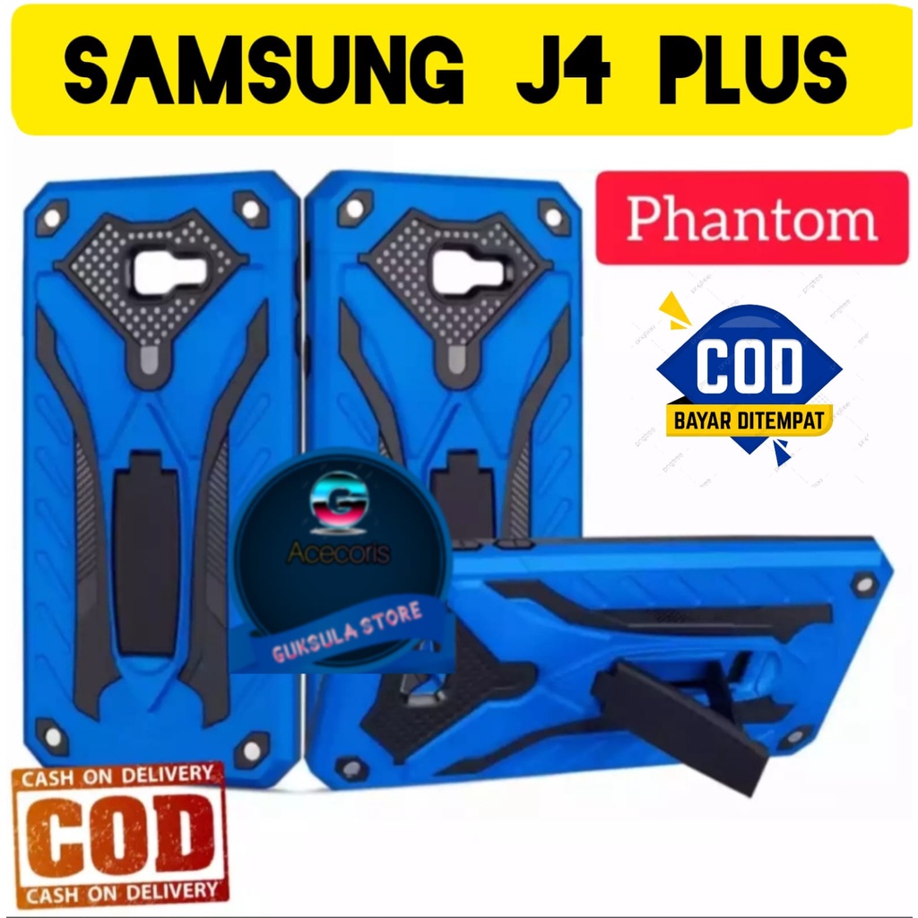 FOR ( SAMSUNG GALAXY J4 PLUS ) Casing/Hardcase Phantom Robot Kick Standing