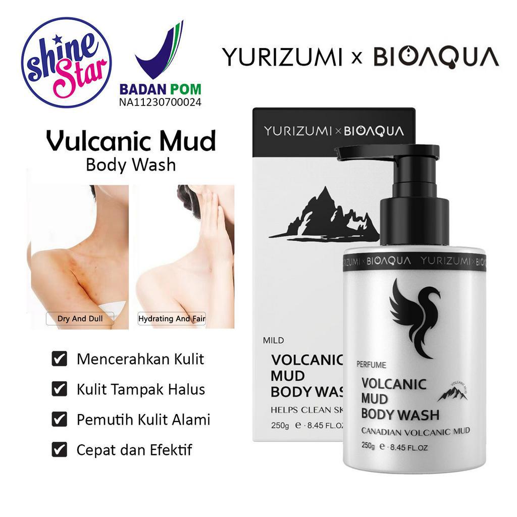 [ BPOM ] Sabun Lumpur Vulkanik Sabun Pemutih Badan - Yurizumi x Biaoqua Vulcanic Mud Body Wash