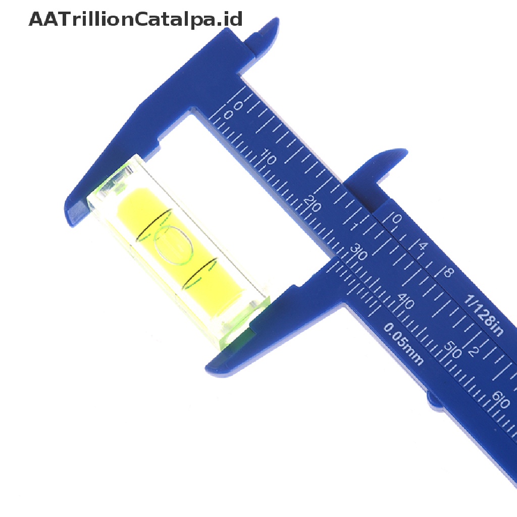 1 Pc Penggaris Kaliper Skala Ganda Bahan Plastik Ukuran 80mm