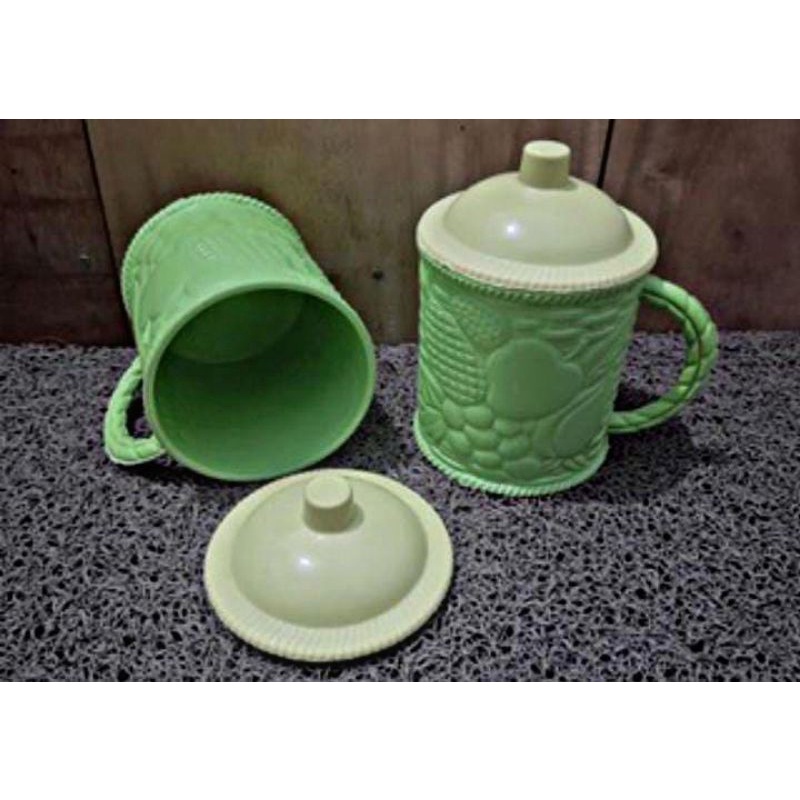 CANGKIR TUTUP PLASTIK CANGKIR SOUVENIR GELAS MINUM TUTUP GELAS BUAH 39