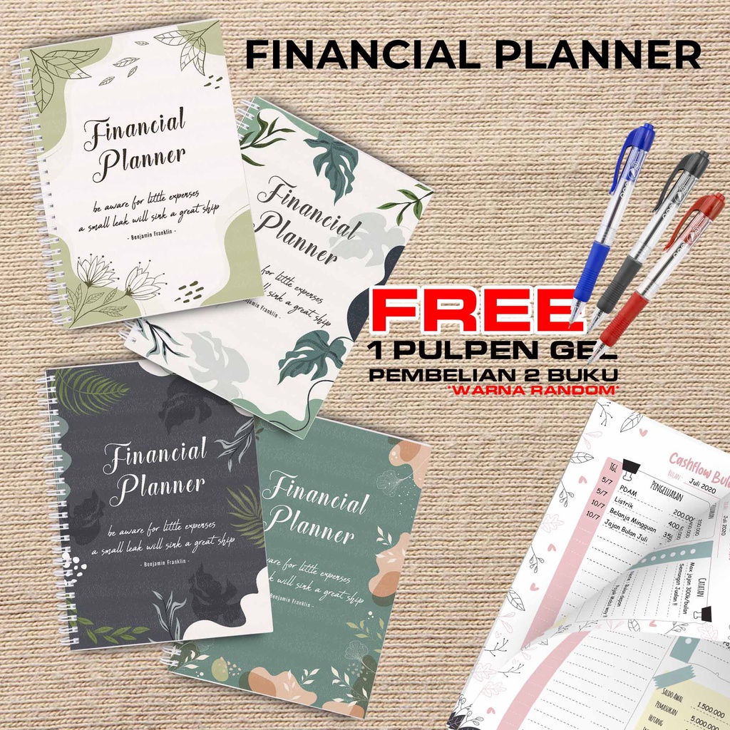 

Artomaringi Uang Planner / Financial Planner Beli 2 Buku Gratis Pen Gel Kode FP11