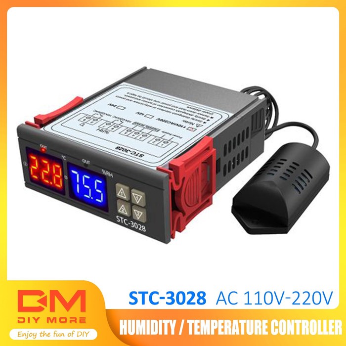 STC-3028 Temperature Humidity Controller AC110-220V Thermostat -MD40