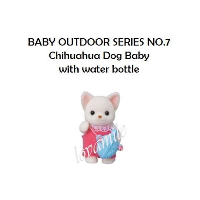 SYLVANIAN FAMILIES BABY OUTDOOR SERIES NO 7 CHIHUAHUA DOG WATER BOTTLE