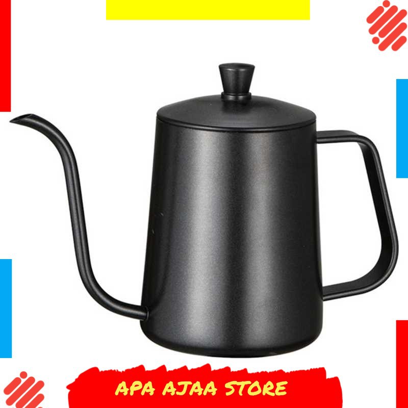 Bergaransi ! OneTwoCups Coffee Maker Pot Long Drip Teko Kopi Barista 600ml - 8404